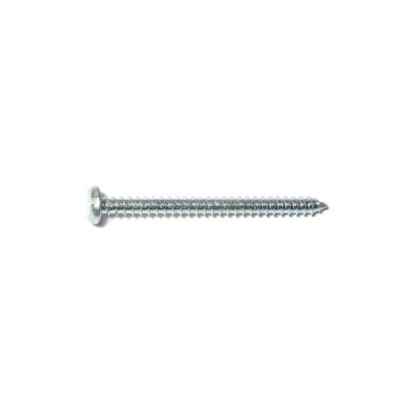 Midwest Fastener Sheet Metal Screw, #14 x 3 in, Zinc Plated Steel Pan Head Slotted Drive, 15 PK 60812 - main
